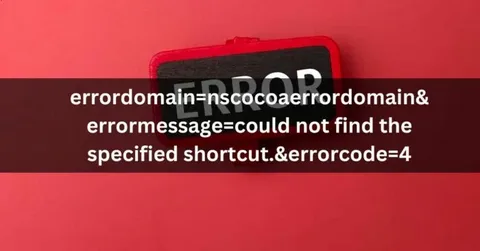 Fixing errordomain=nscocoaerrordomain&errormessage=could not find the specified shortcut.&errorcode=4 Made Easy